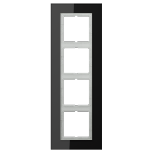 Marco cuádruple LS PLUS cri. Negro