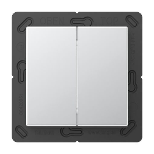 Pulsador Matter doble. A aluminio