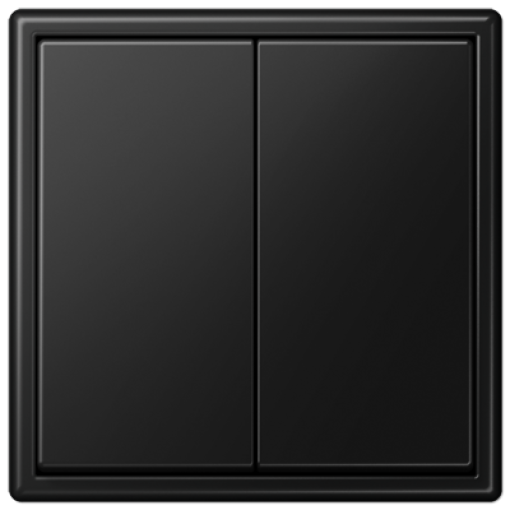 Kit pulsador Matter doble LS negro mate