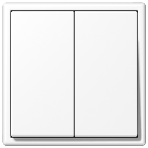 Kit pulsador Matter doble LS blanco mate