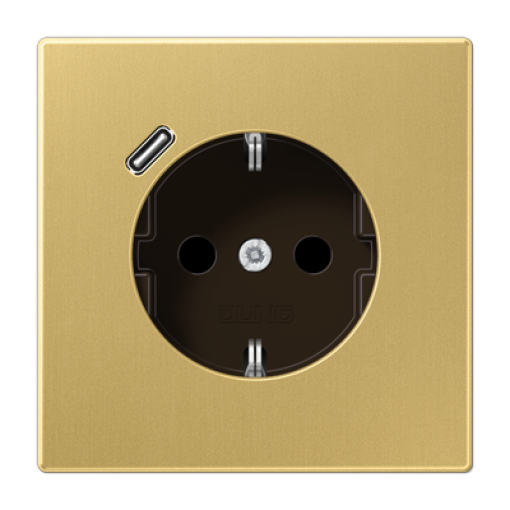 Enchufe con USB-C LS latón classic