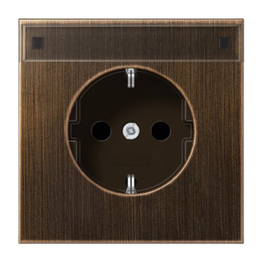 Enchufe SCHUKO inscr. prot. LS lat. an