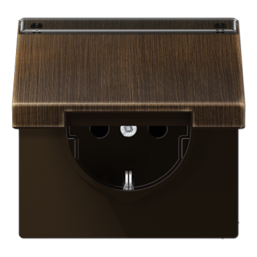 Enchufe c tapa abat. retroc. LS lat. An