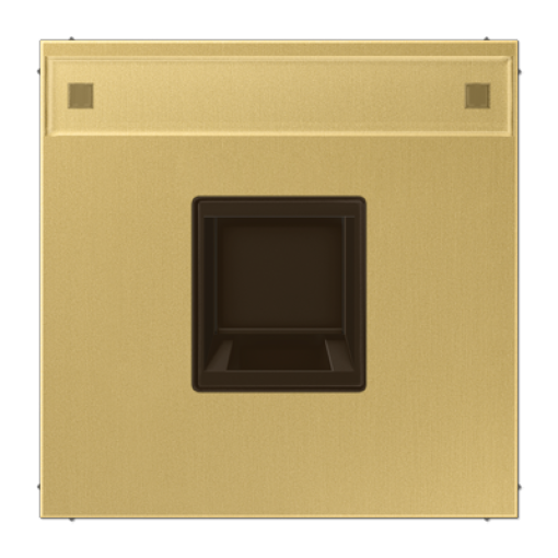 Placa Mod. Jack-Rad. 1 toma LS lat. cl.
