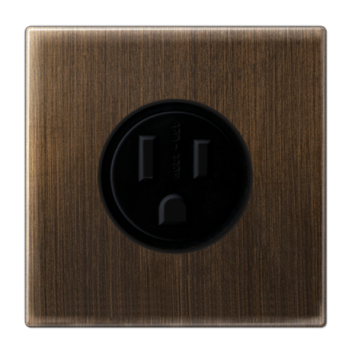 Conector NEMA de EE.UU. LS latón antik