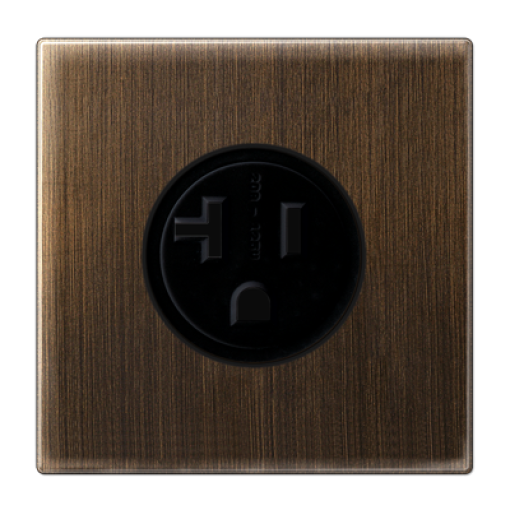 Conector NEMA de EE.UU. LS latón antik