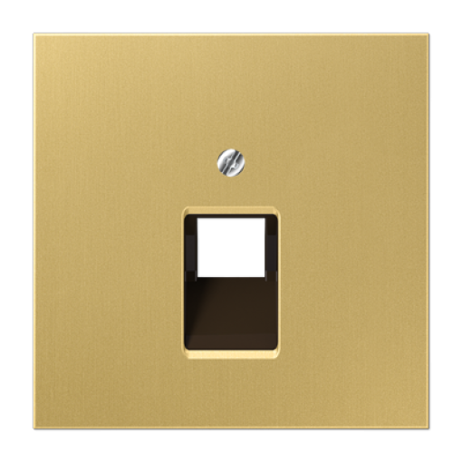 Placa central telef. LS latón classic