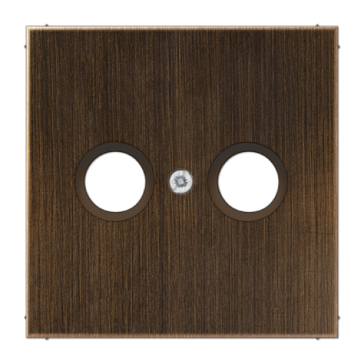 Placa toma TV. LS latón antik