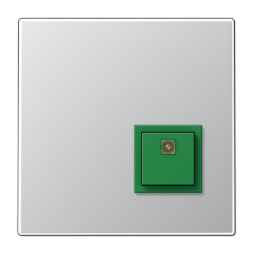 Pulsador confirmación emergencia. Aluminio. LS