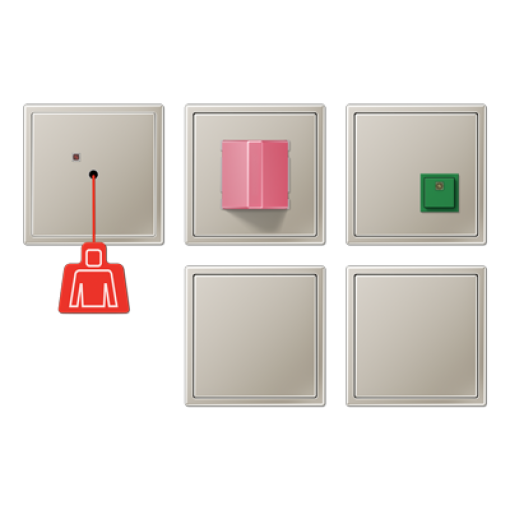 Kit llamada emergencia con SAI. Acero. LS