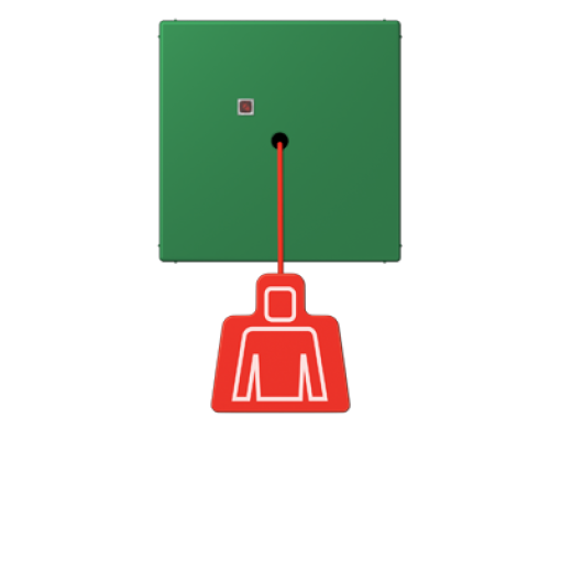 Pulsador con tirador. LC32050