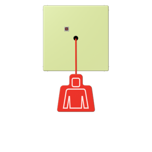 Pulsador con tirador. LC32053