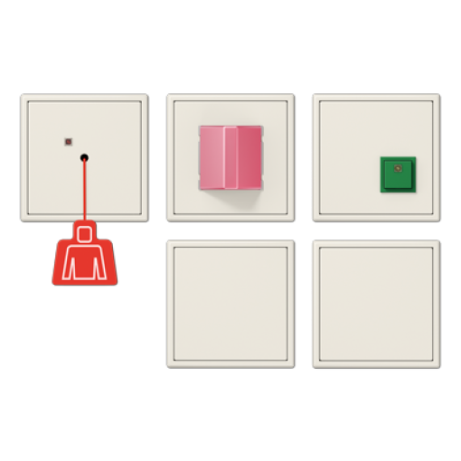 Kit llamada emergencia. LS bl marfil