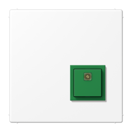 Pulsador confirmación. LS blanco mate