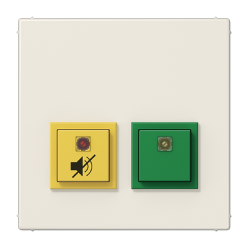 Pulsador llam. servicio LS bl marfil