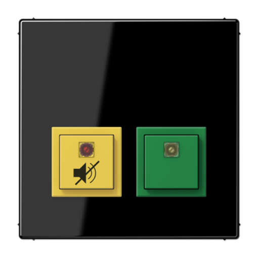 Pulsador llam. servicio LS negro