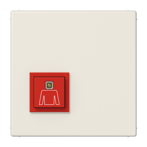Pulsador llamada emergencia. LS blanco