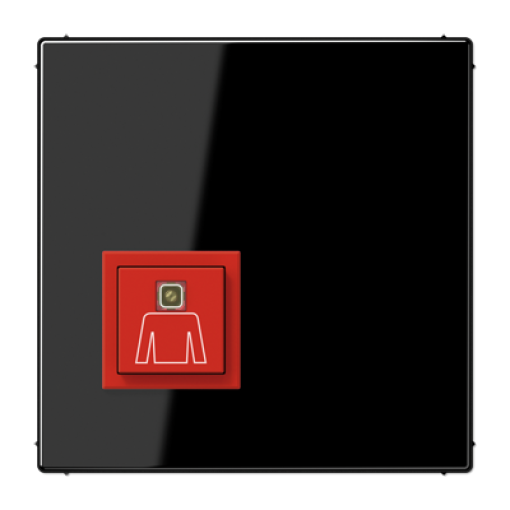 Pulsador llamada emergencia. LS negro
