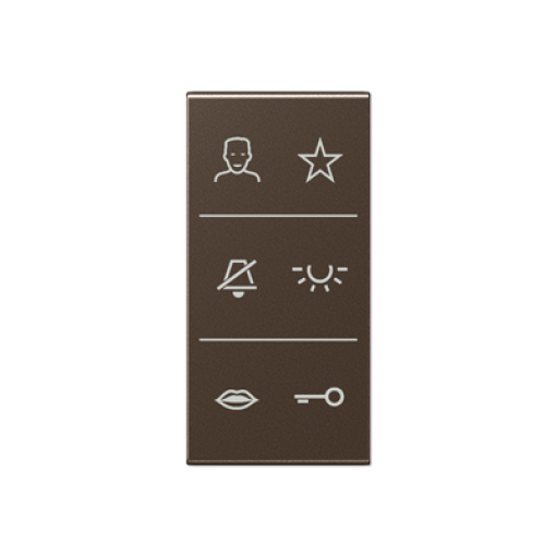 Placa con símbolos video. A mokka