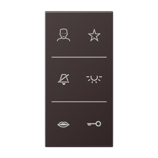 Placa con símbolos video. LS dark