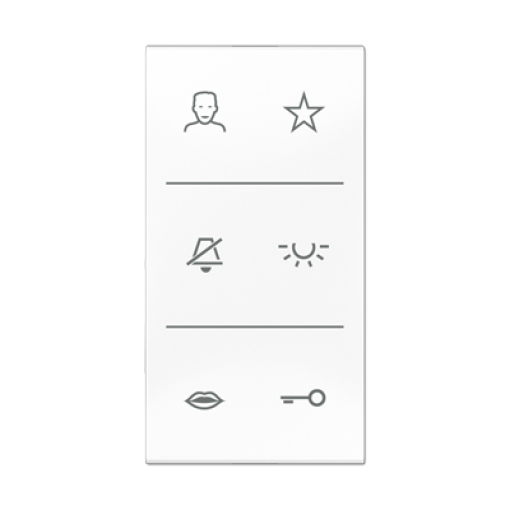 Placa con símbolos video. CD bl. alpi