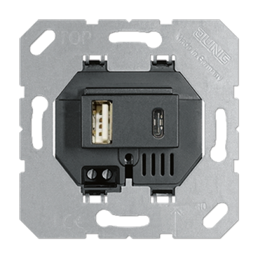 Mecanismo cargador USB. Negro