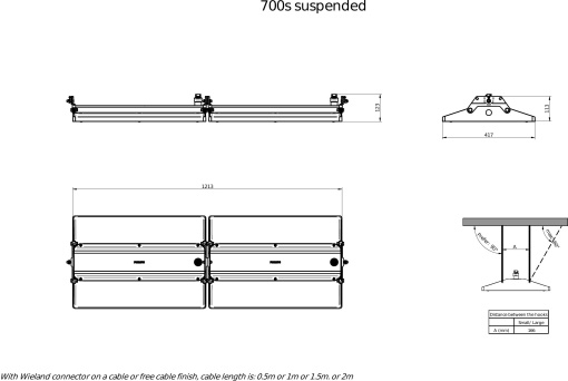 GentleSpace gen4, High efficiency, 397 W, SMT, 70000 lm, 4000 K, DALI, Interact Ready, Feixe largo, IP65, IK07