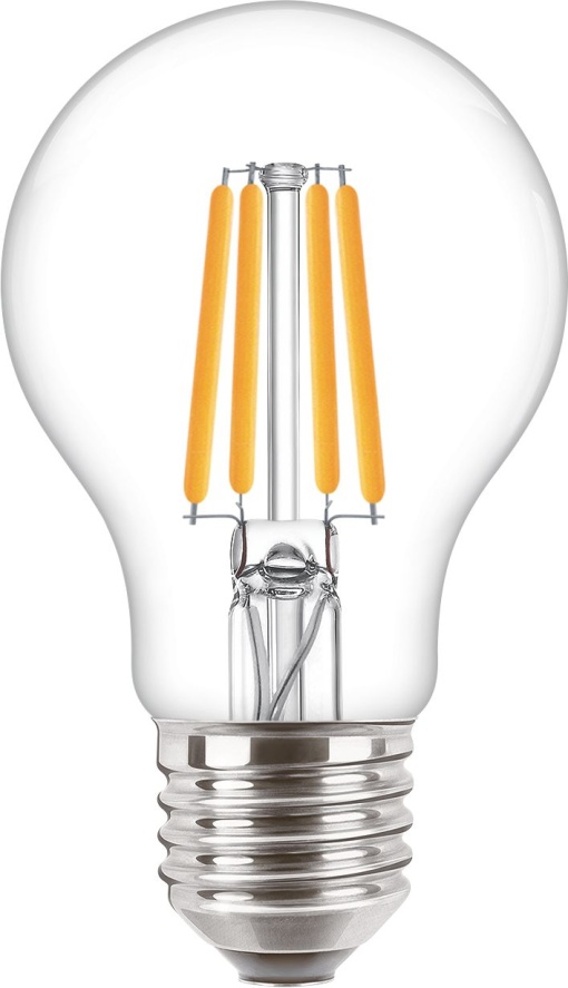 MZD LEDCLA 60W E27 827 A60 CL D 1CT10