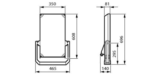 BVP656 LED600-4S740 PSU A65-WB ALU