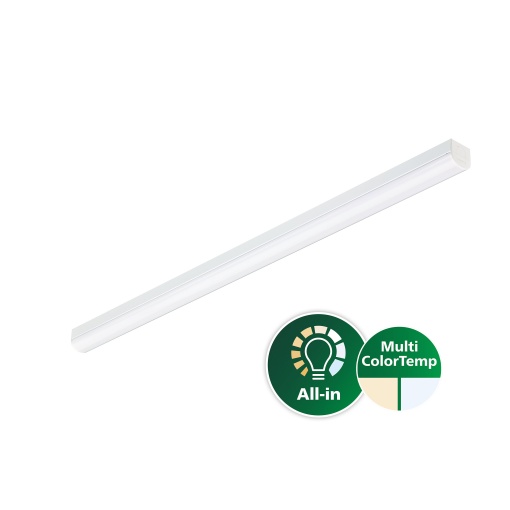 CoreLine Régua G3, BATTEN, All-in, 57 W, L1500, 8000 lm, 3000 K, 4000 K, DALI, Opalino, IP2040, EL-ready