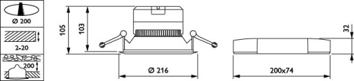 DN140B LED20S840 PSD-E WR ELB3