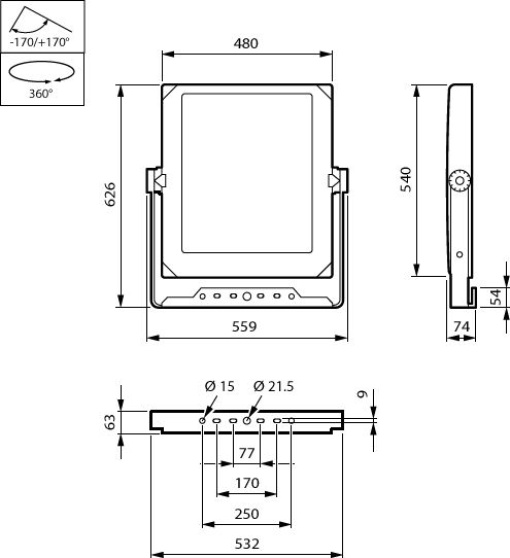 BVP140 LED480-4S 40K3740 PSD OFA52 D9