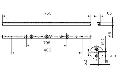CoreLine Régua G3, BATTEN, All-in, 71 W, 45.5 W, L1800, 6400 lm, 10000 lm, 3000 K, 4000 K, Opalino, IP2040