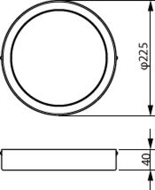 DN065C G3 LDNR LED20830 19.5W D225 RD