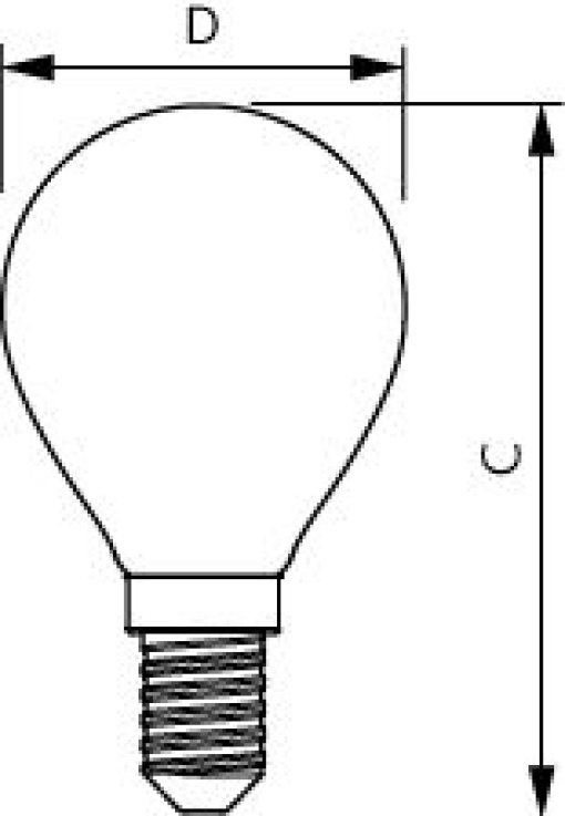 CorePro LEDLuster ND 22-25W P45 E14 FRG