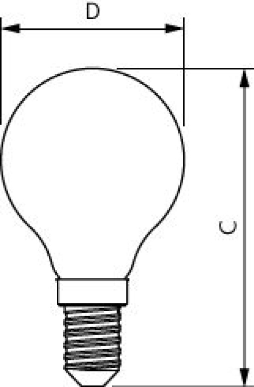 CorePro LEDLusterND65-60W P45 E14827CLG