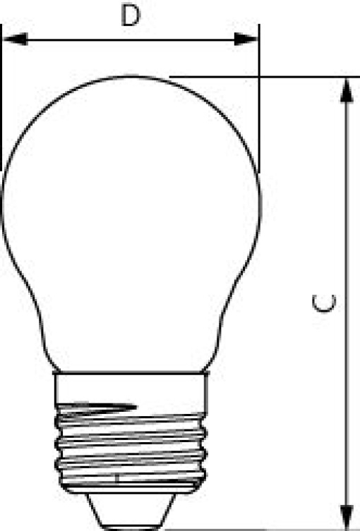 CorePro LEDLusterND65-60W P45 E27827CLG