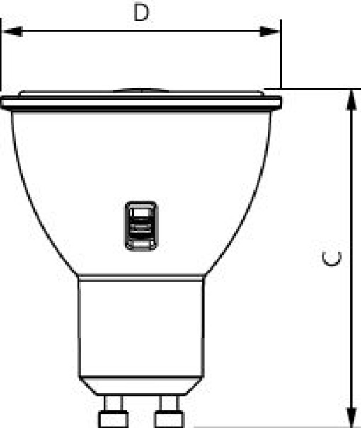CorePro LEDspot 4.8-50W GU10 3CCT 36DDIM
