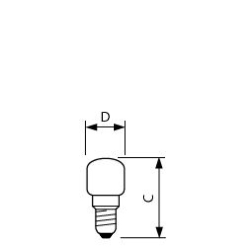 App 260W E14 230-240V T25 CL OV 1CT