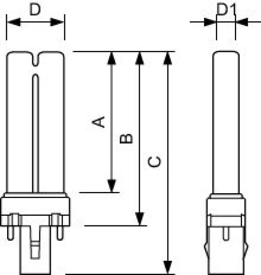 PL-S 9W BLB2P 1CT6X10CC