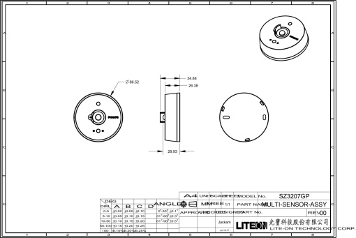 OCC 0100A02 BP Sensor WH