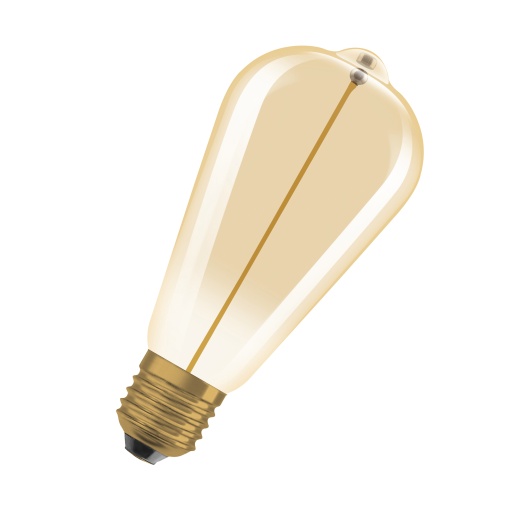 Vintage 1906 LED CLASSIC A, Globe and EDISON WITH FILAMENT-MAGNETIC STYLE 2.2W 827 Gold E27