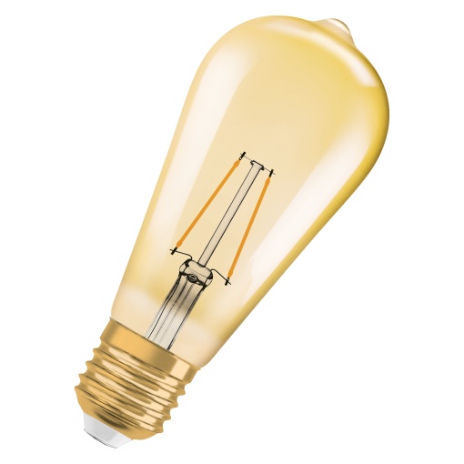 Vintage 1906 LED EDISON 2.5W 824 Gold E27