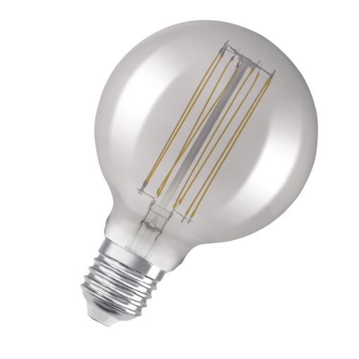 Vintage 1906 LED CLASSIC SLIM FILAMENT Globe DIMMABLE 11W 818 Smoke E27
