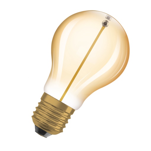 Vintage 1906 LED CLASSIC A, Globe and EDISON WITH FILAMENT-MAGNETIC STYLE 1.8W 827 Gold E27