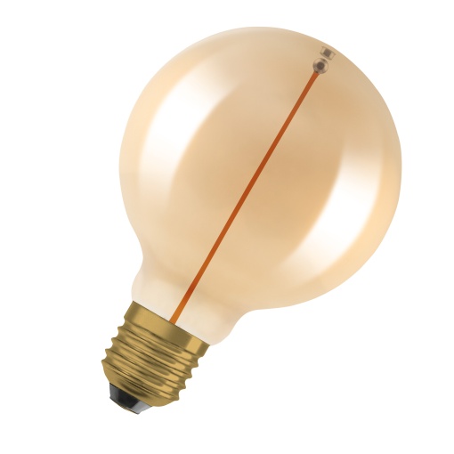 Vintage 1906 LED CLASSIC A, Globe and EDISON WITH FILAMENT-MAGNETIC STYLE 2.2W 827 Gold E27