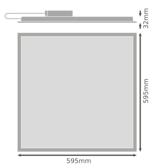 PANEL ECO 600 UGR&lt;19 600 E 36W 830 U19