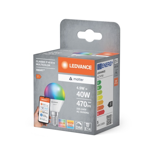 SMART MATTER Classic shapes Multicolor P40 4.9W E14
