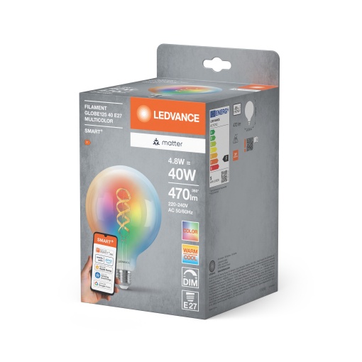 SMART MATTER Filament Classic shapes multicolor 4.8W E27