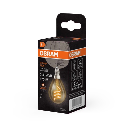 Vintage 1906 LED CLASSIC P 4.9W 922 Gold E14